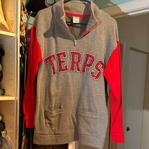 Gray and Red PINK sweatshirt